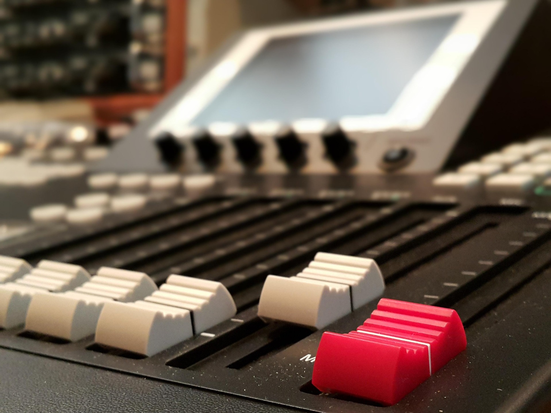 An image of a mixer from a studio.